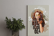 Typography portrait effect template, an Action Add-On by Photoshop Action (Thumbnail 7 of 16)