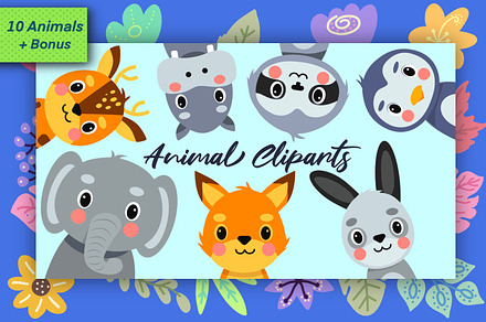 Cute Animals Potrait Illustration 2