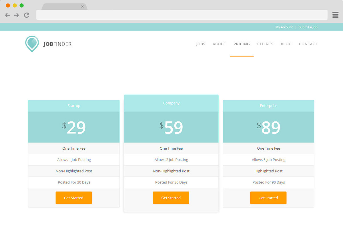 JobFinder - WordPress Job Listings, a WordPress Template by Tiny Giant Studios (Photo 2 of 5)