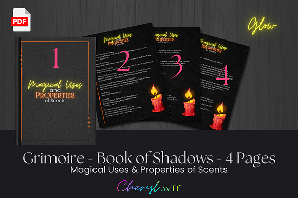 Grimoire - Book of Shadows Glow Scents preview 7