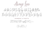 Always Love - Handwritten Font, a Script Font by Ian Irwanwismoyo (Thumbnail 7 of 7)