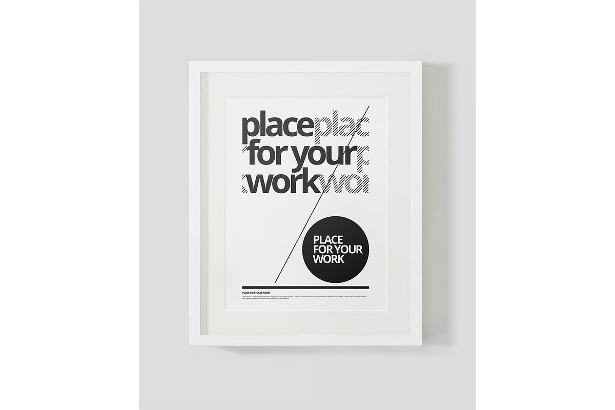 Frame For Your Work, an Advertising Mockup by zippypixelstudio (Photo 9 of 16)