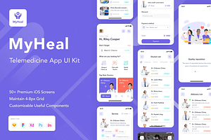 MyHeal - Telemedicine App Design UI