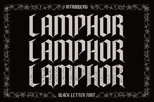 Lamphor - Black Letter Font