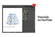 Mini Skirt Mockup, a Bottom Mockup by rebrandy (Thumbnail 9 of 9)