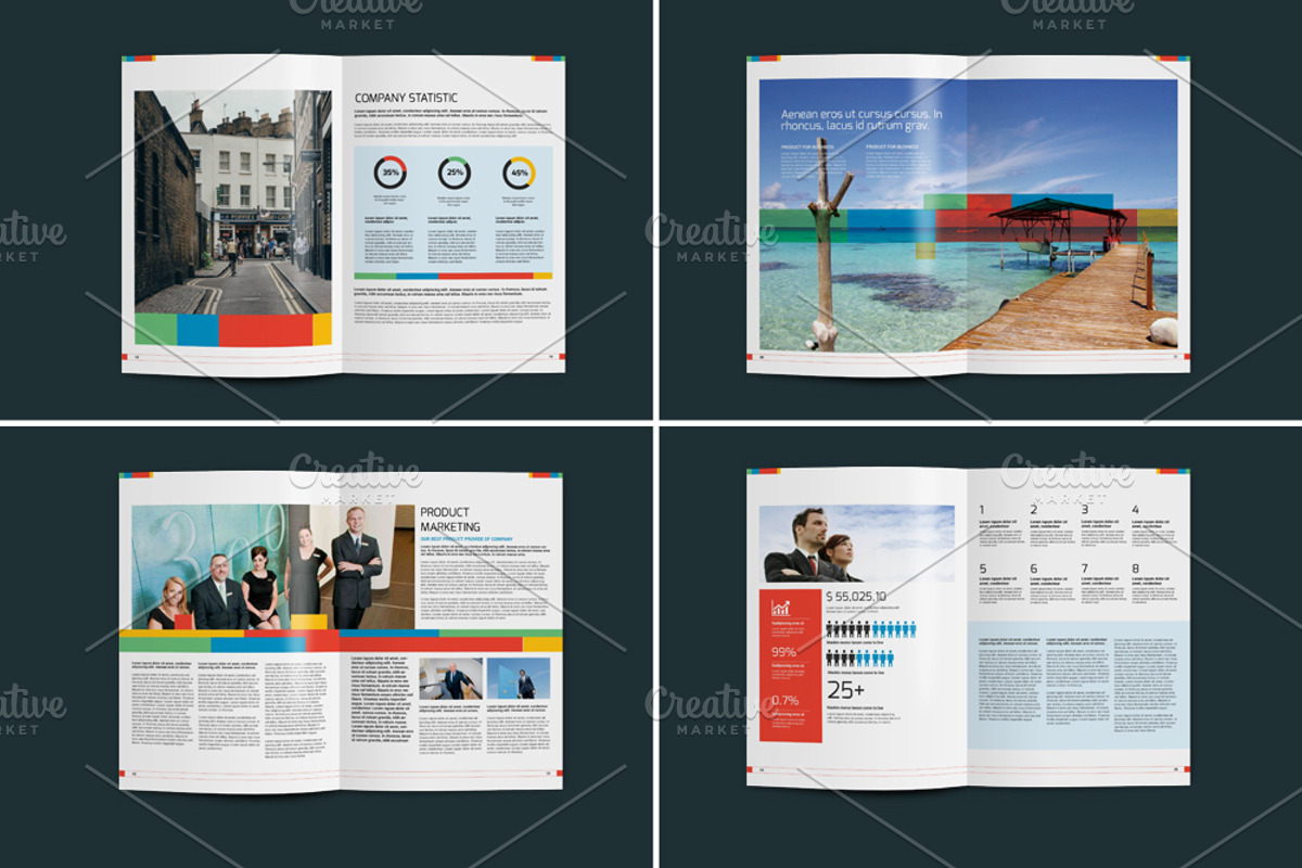 Color Brochure Template, a Brochure Template by alimran24