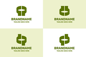 Letters QP DB DP QB Organic Logo, a Branding & Logo Template by Pray Art Design Studio