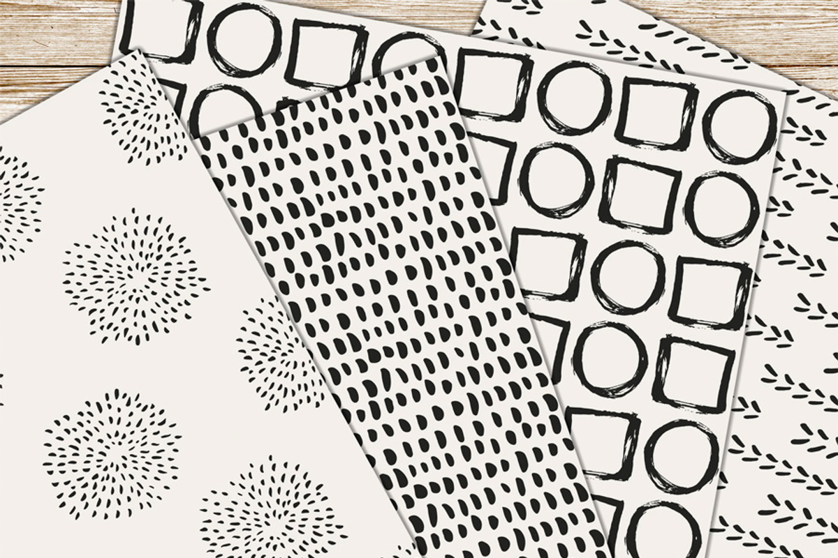 Ink Patterns III, a Pattern Graphic by PeDe Designs