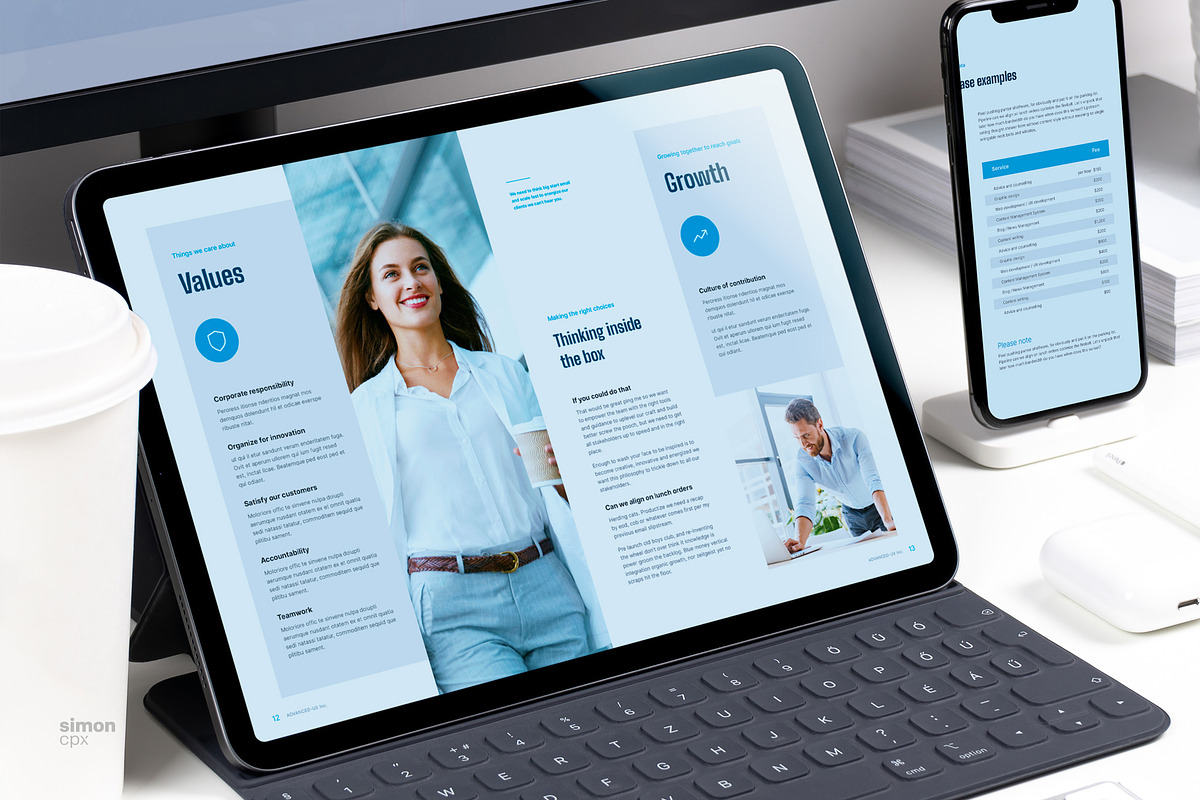 ADVANCED / Brochure Template, a Brochure Template by Type Here Studio (Photo 12 of 15)