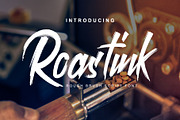 Roastink script rough brush font, a Script Font by SemutHitam Creative (Thumbnail 1 of 13)