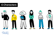Human touch Illustration pack, a Person Illustration by Tanukis (Thumbnail 4 of 10)