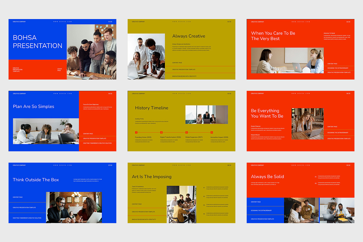 Bohsa : Creative Business Powerpoint, a Presentation Template by Punkl Camp (Photo 6 of 9)
