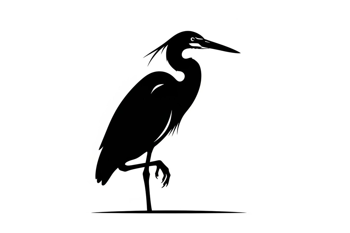 50 Heron Crane Silhouette Bundle, an Illustration by Amazin_art (Photo 6 of 39)