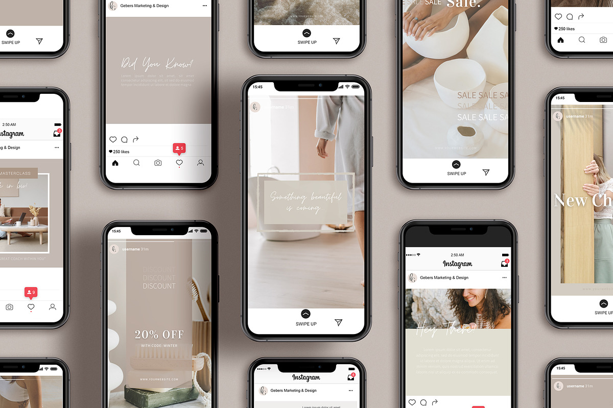 140 Social Media CANVA Template Pack, a Social Media Template by Gebers Marketing & Design (Photo 9 of 10)