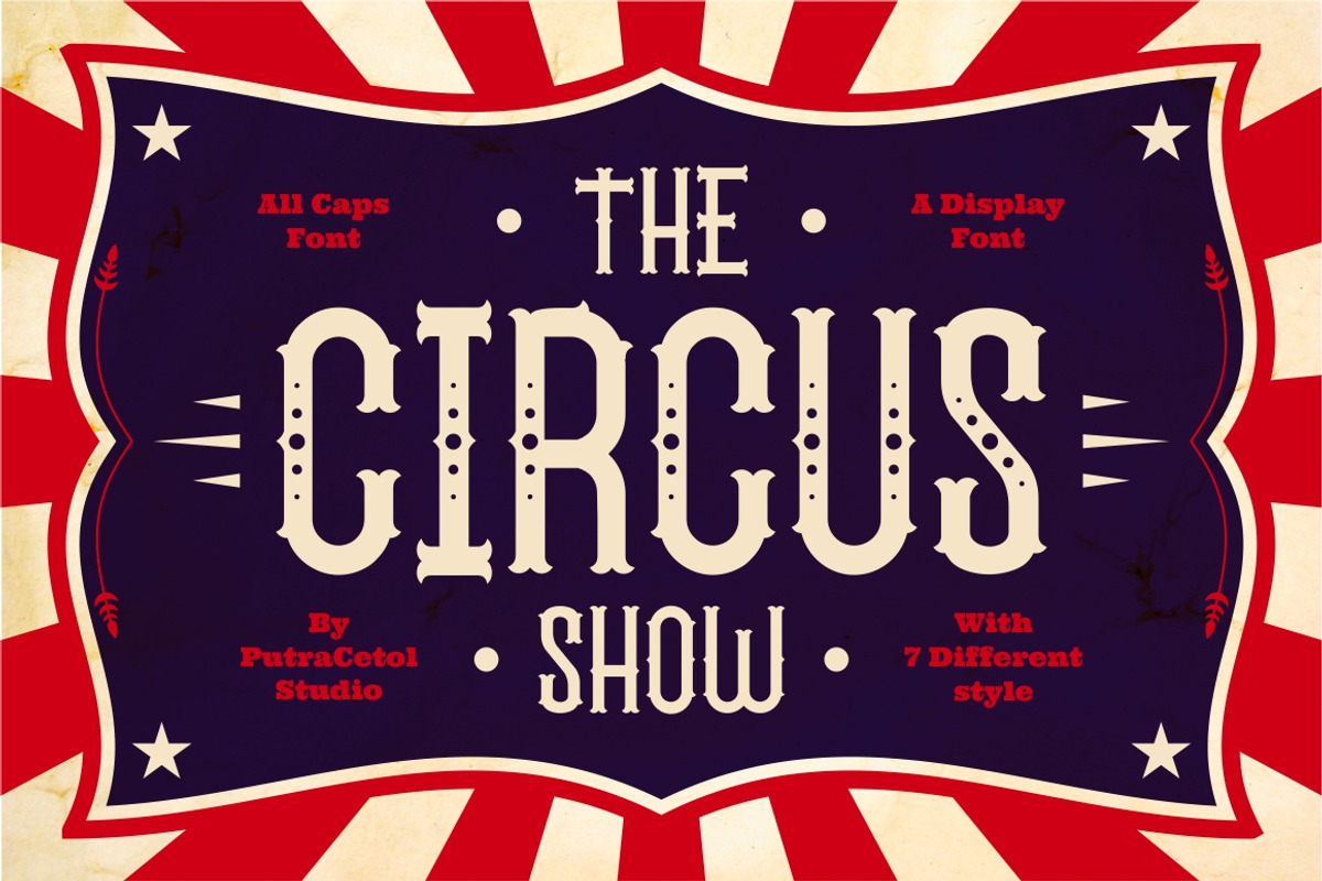 The Circus Show - Display Font