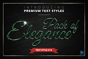 Elegance #1 - 15 Text Styles, a Layer Style Add-On by Jonas Stensgaard (Thumbnail 15 of 18)