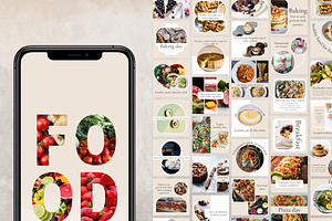 Food Social Bundle Canva