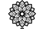 Minimal Black Lotus Mandala, a Decorative Illustration by Designer_Momina (Thumbnail 18 of 21)