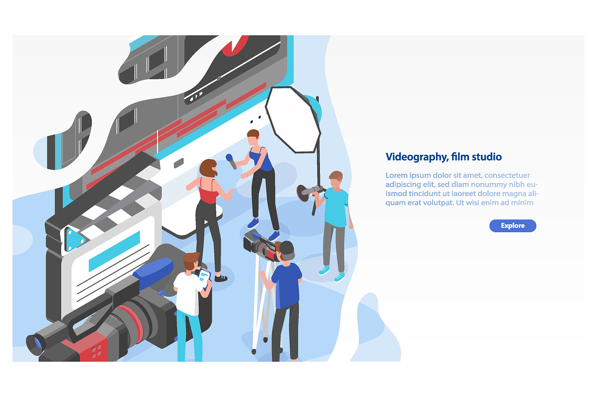 Videography, film studio concept, a Technology Illustration by Good Studio (Photo 1 of 3)