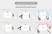 Mockup . Gold Paper Clip, a Print Template by tomodachi studio (Thumbnail 2 of 6)