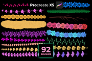 92 FLORAL brushes for PROCREATE X5, a Brush Add-On by Graphics Resources (Thumbnail 5 of 15)