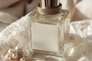 Bride’s perfume and earrings mockup, a Beauty & Fashion Photo by Virgo Studio