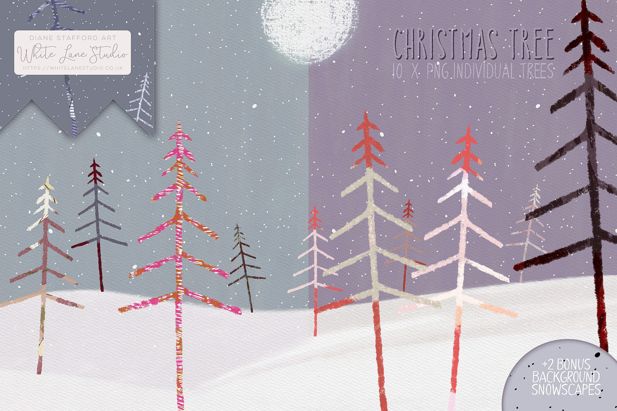 Christmas Tree Seamless Patterns, a Pattern Graphic by White Lane Studio (Photo 7 of 9)