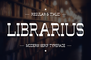 Librarius - Modern Typeface, a Serif Font by Made by Cap (Thumbnail 1 of 3)