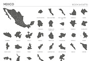 Region Silhouettes of 88 countries, an Education Illustration by asantosg (Thumbnail 13 of 19)