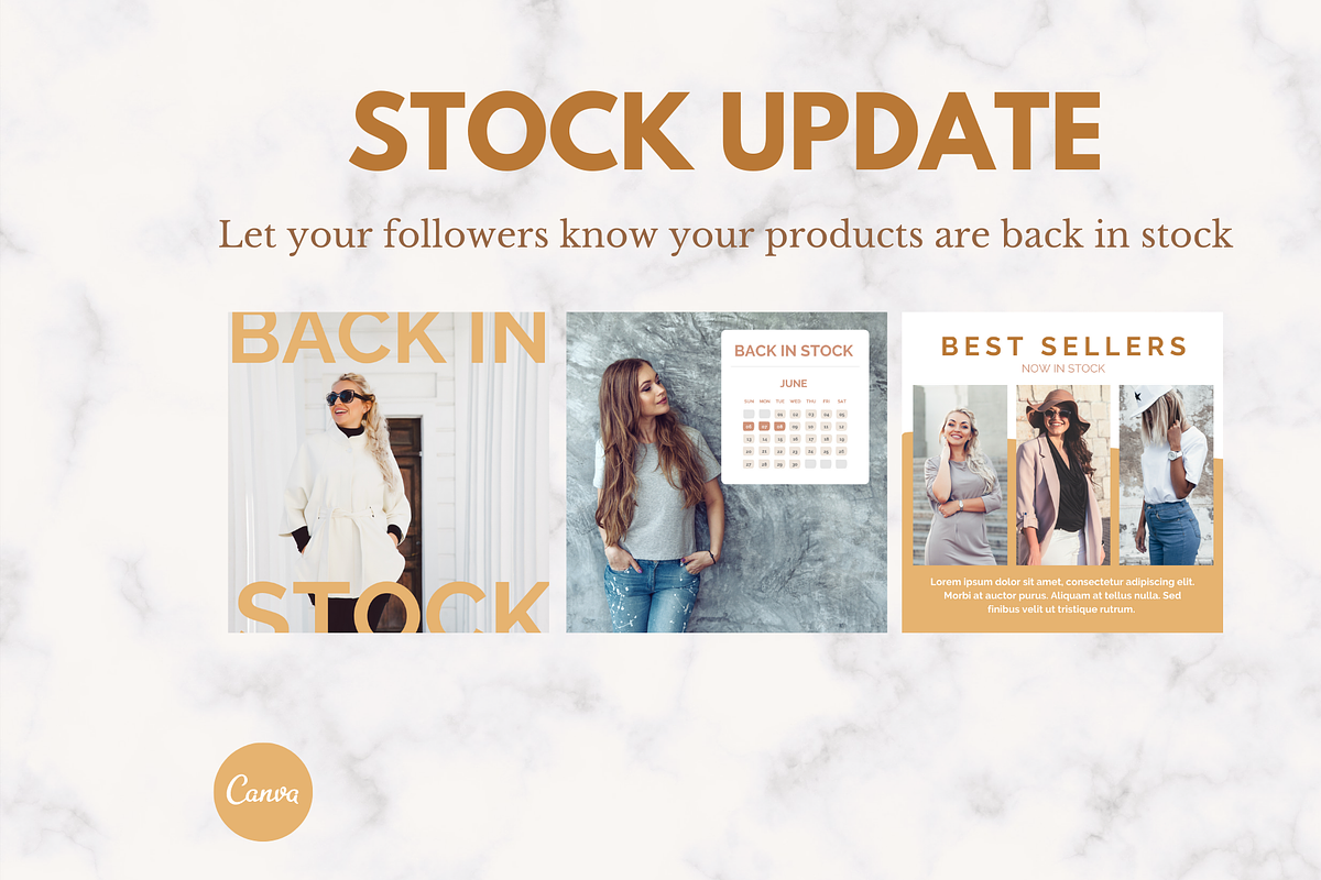 Product Instagram Canva Templates, a Social Media Template by Social Assumptions (Photo 4 of 8)