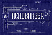Headbanger Simple Soft Blackletter, a Blackletter Font by Annivers Type (Thumbnail 1 of 4)
