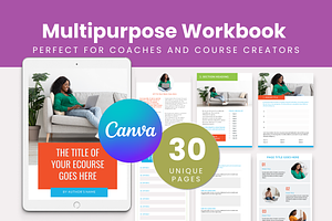 Multipurpose Canva Workbook Ebook