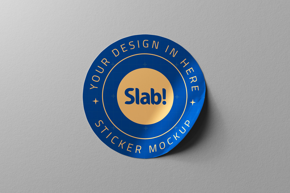 Sticker Mockup, a Product Mockup by SLAB! Design (Photo 6 of 7)