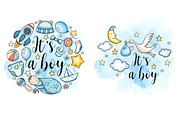 Baby Boy Design Kit, an Object Illustration by Artspace (Thumbnail 3 of 6)
