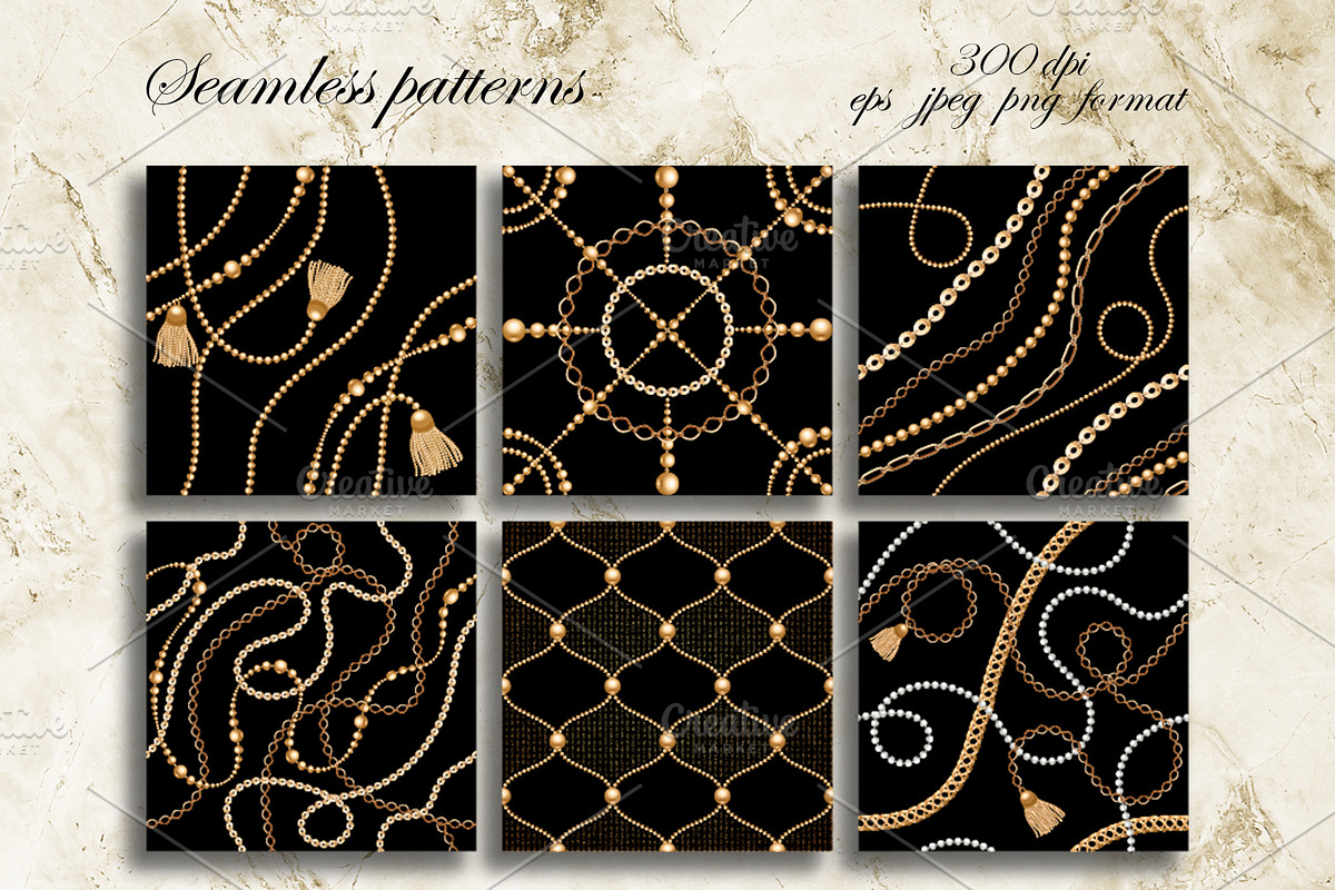 Chains gold collection, a Pattern Graphic by Sam2211 (Photo 2 of 13)