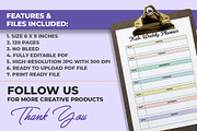 Kids Weekly Planner KDP Interior, a Print Template by M9 Design (Thumbnail 3 of 3)