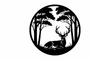 Beautiful deer forest circle art, an Illustration by Amazin_art (Thumbnail 12 of 32)