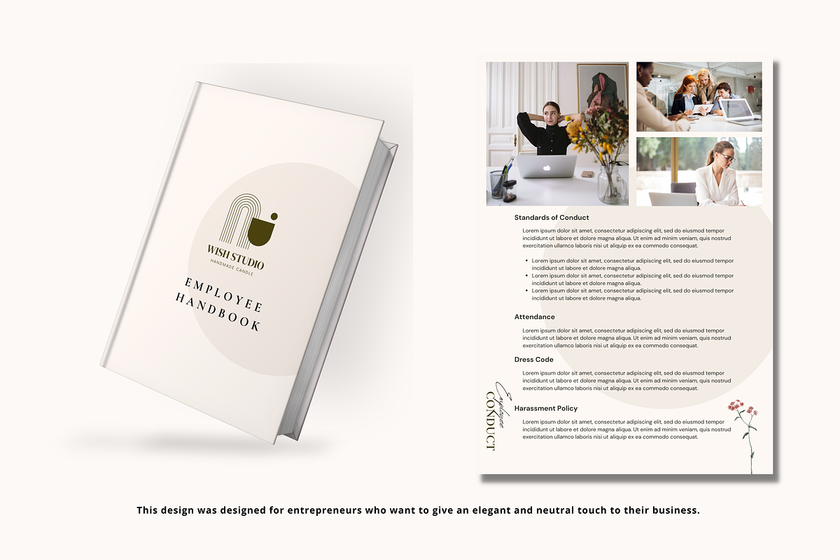 Employee Handbook Template, a Brochure Template by Bonita Digital Design (Photo 4 of 4)