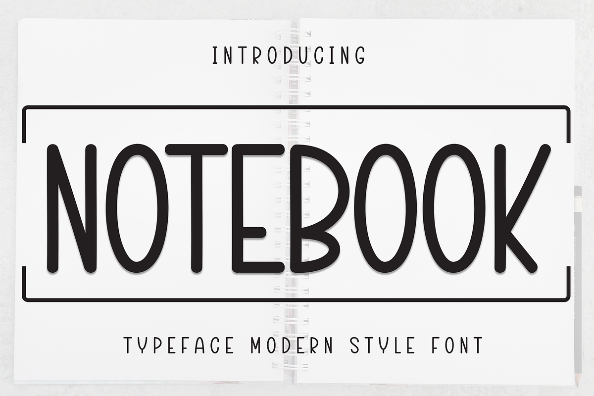 Notebook | Script Font, a Script Font by Scratchones (Photo 1 of 8)