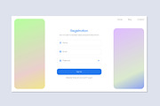 Modern Registration Interface UI, an UI Kit Template by ContestDesign (Thumbnail 6 of 6)