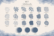 Wet Watercolor Brushes for Procreate, a Brush Add-On by Fins and Fiction (Thumbnail 2 of 8)