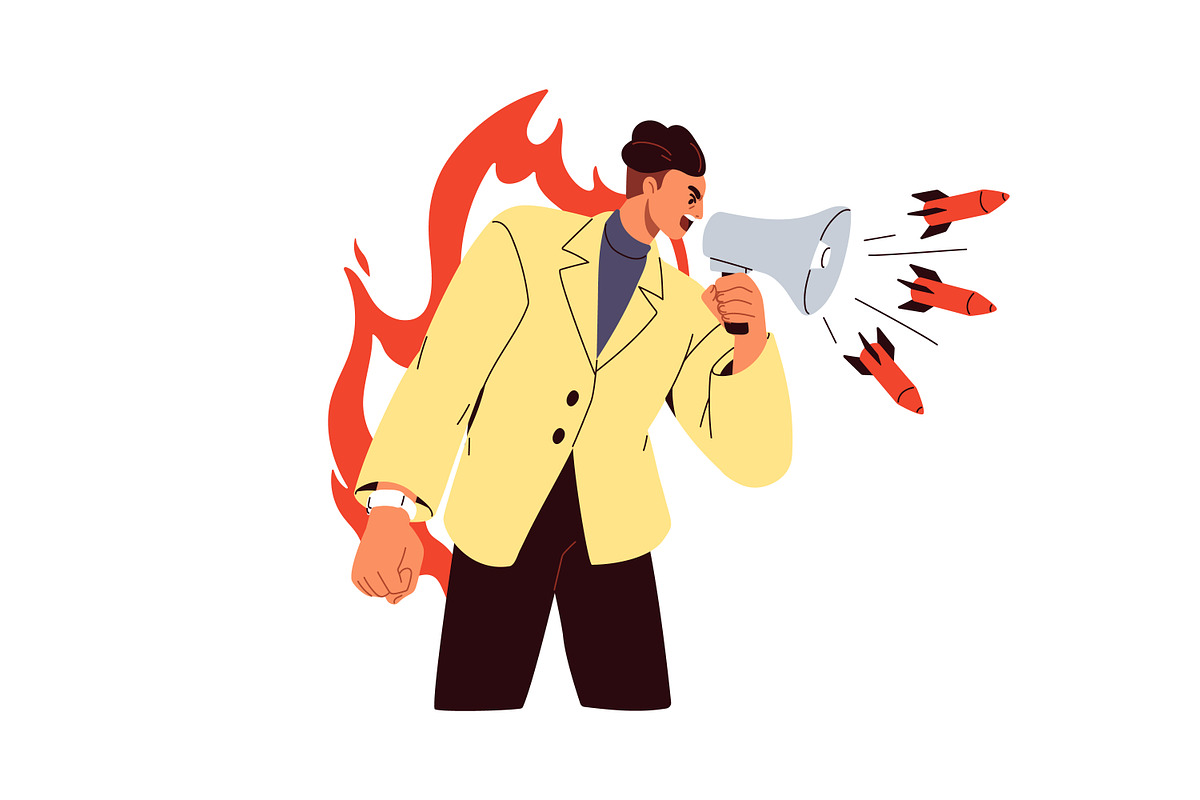 People feeling anger, rage set, a Person Illustration by Good Studio (Photo 2 of 12)