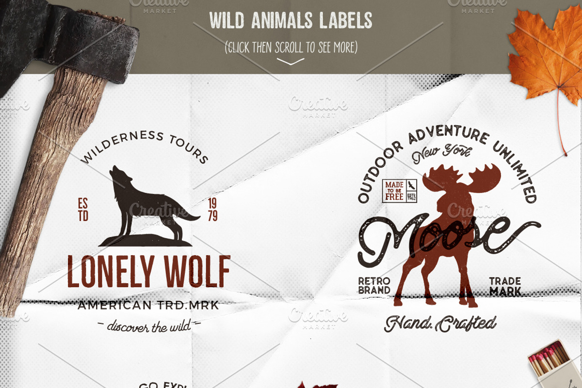Vintage Adventure Branding Kit, a Branding & Logo Template by JeksonGraphics (Photo 21 of 55)
