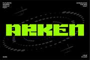Arken – Modern Futuristic Font, a Font by Vroz Studio (Thumbnail 1 of 8)