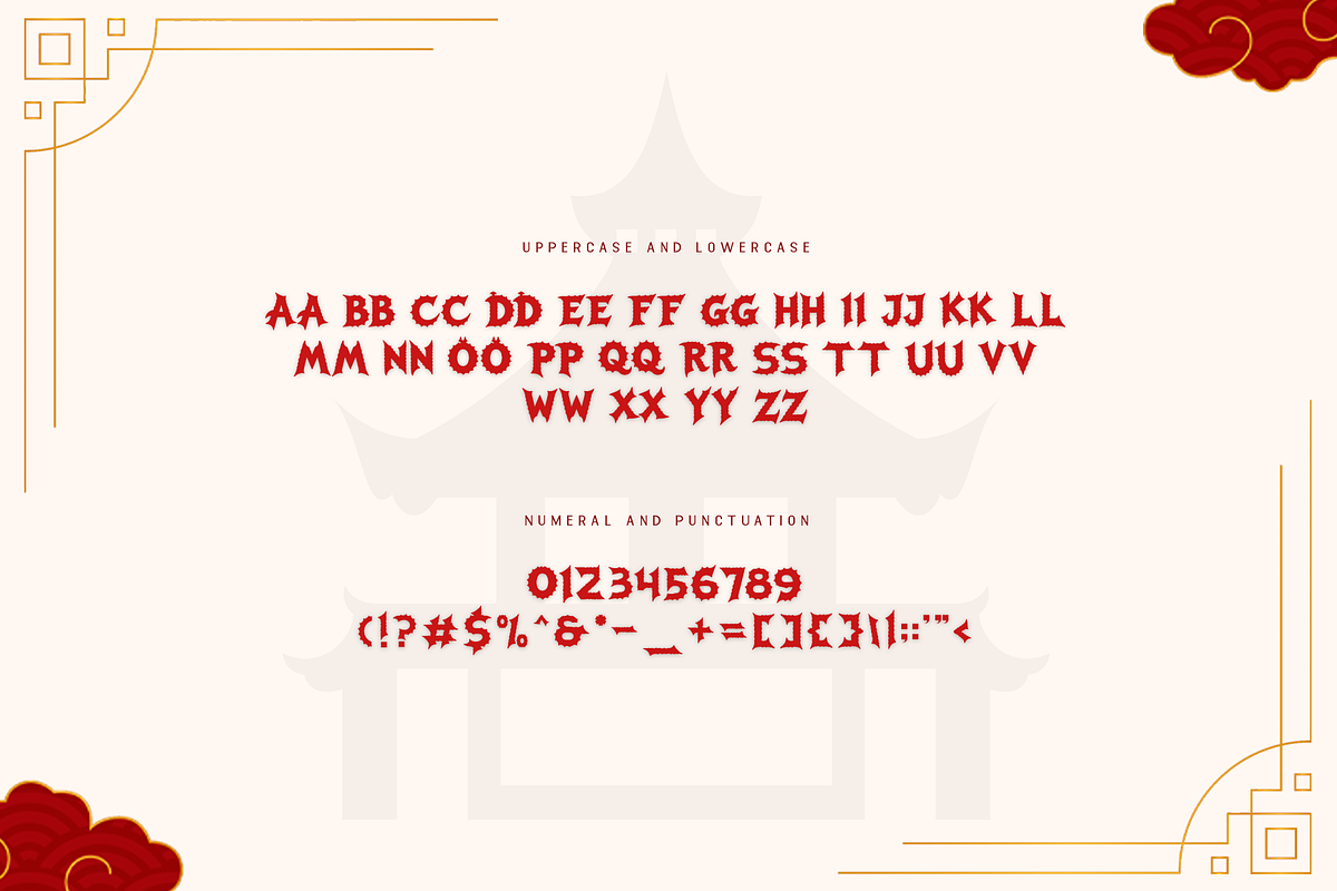 Chinese Celestial-ModernChineseFont, a Serif Font by overlaytemplates (Photo 4 of 5)