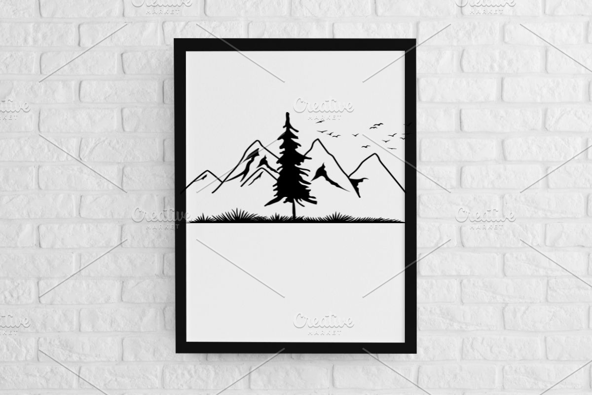 Mountains Forest Outdoor Silhouette, an Object Illustration by newminddesign (Photo 2 of 3)