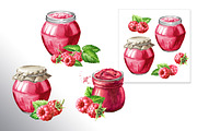 Summer Raspberries. Watercolor set, a Food Illustration by Daria Ustiugova (Thumbnail 20 of 26)