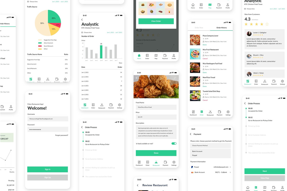 Food Order Delivery Mobile App UI Ki, an App Template by Capi Product (Photo 6 of 9)