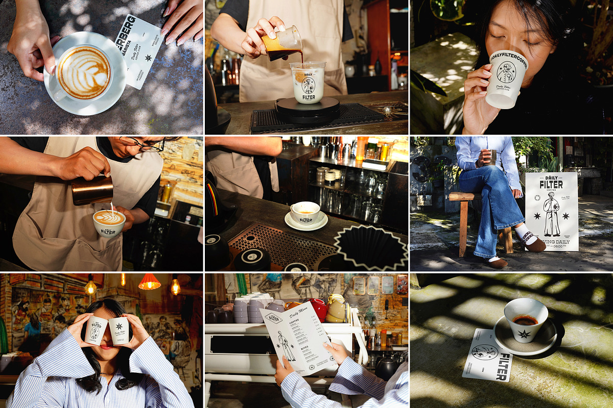 40 Cafe & Coffee Branding Mockups, a Packaging Mockup by Vitora Mockup (Photo 1 of 12)