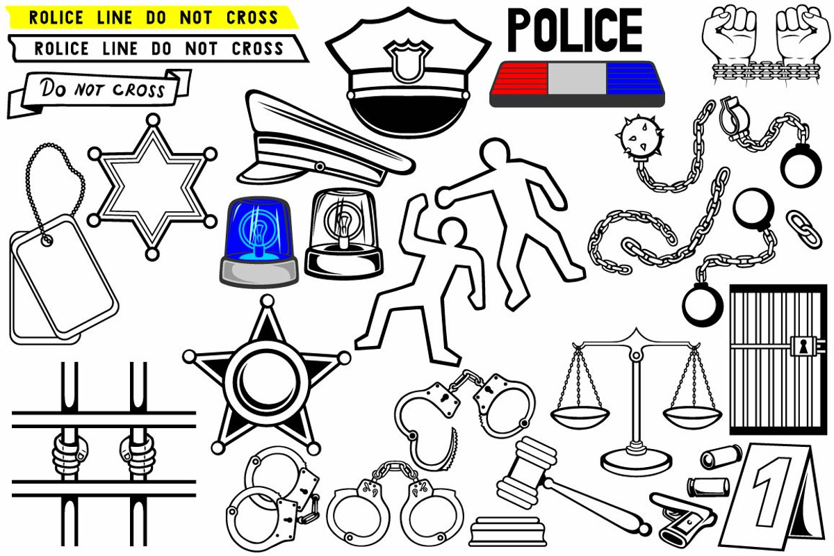 Law enforcement agencies, police, an Object Illustration by LineworkStock (Photo 2 of 3)